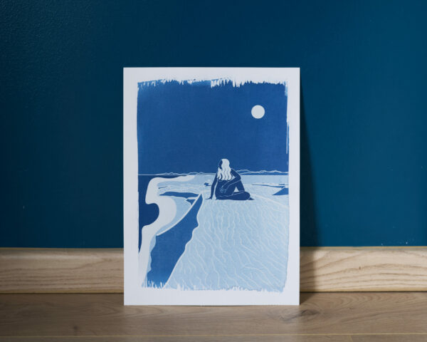 Marguerite - Tirage cyanotype