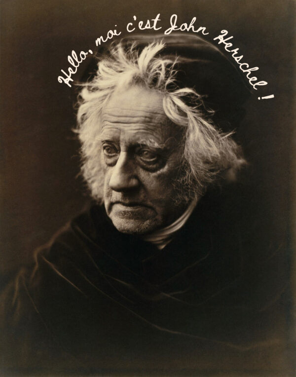 Portrait de John Herschel, inventeur du cyanotype en 1842
