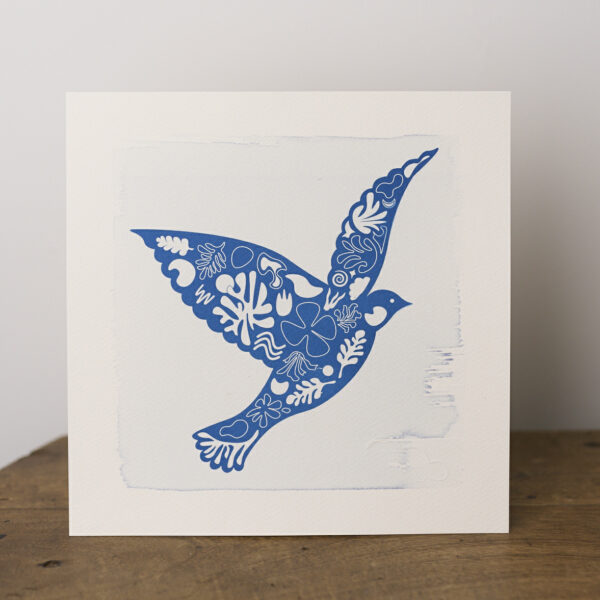 Cyanotype de fleurs en bleu de Prusse, collection Les fleurs du Labo sur les Nuages